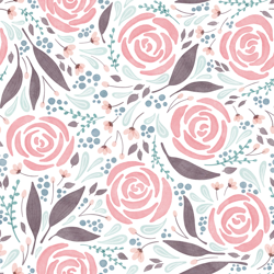 WST PAINTED ROSES