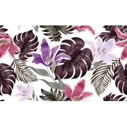 WST PURPLE MONSTERA LEAF DESIGN