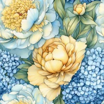 WST PEONY AND HYDRANGEA #1