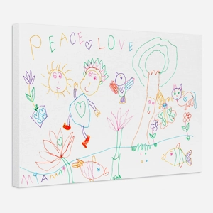 PEACE & LOVE LAND Canvas Print | Framed or Unframed | 5 Si..