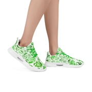 Women's Prestos Ultra Training Running Shoes with Dark Green Flower Blossom Paintings