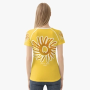 Women's Yellow T-Shirt with Suns