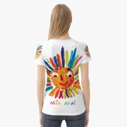 Rainbow Sun Handmade AOP Women T-shirt 220