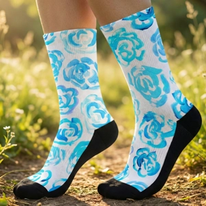 Blue flower socks 🩵🧦
Unisex light blue flower blossom sports socks for women and men 

Cute art socks | High performance sports socks |  Cool socks for guys | Unique socks for men | Best socks for sweaty feet | Moisture wicking socks for running | Cute workout socks for women | Sweat wicking gym socks | Anti-blister sports socks | Novelty running socks | Seamless toe athletic socks