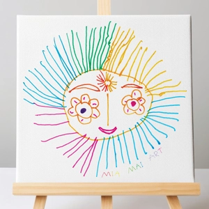 Rainbow Sun 1 Canvas Print | Framed or Unframed | 7 Sizes ..