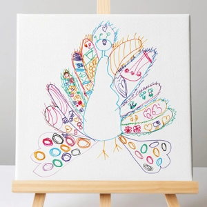 Peacock Canvas Print | Framed or Unframed | 7 Sizes | FREE..