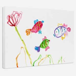 Peaceful Fish Canvas Print | Framed or Unframed | 5 Sizes ..