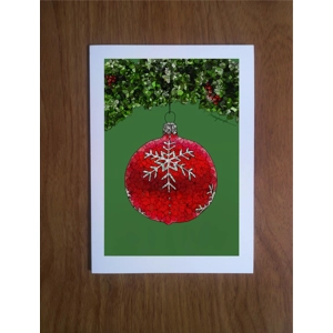 Bauble greetings card