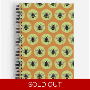 Bee notebook, yellow