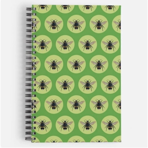 Bee notebook, green