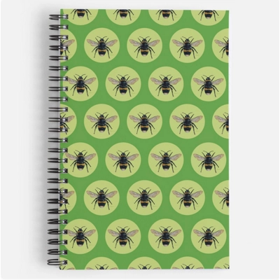 Bee notebook, green