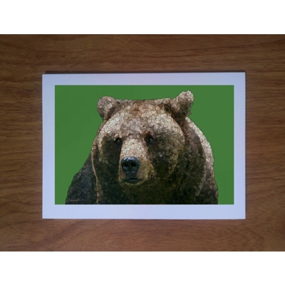 Brown Bear greetings card