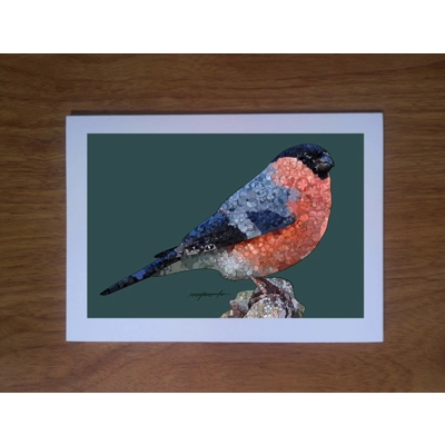Bullfinch greetings card