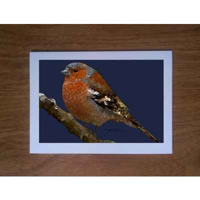 Chaffinch greetings card