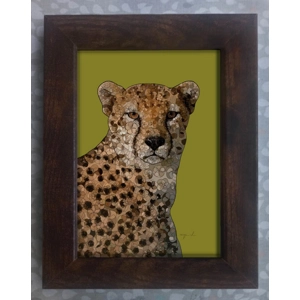 Cheetah framed print 7x5