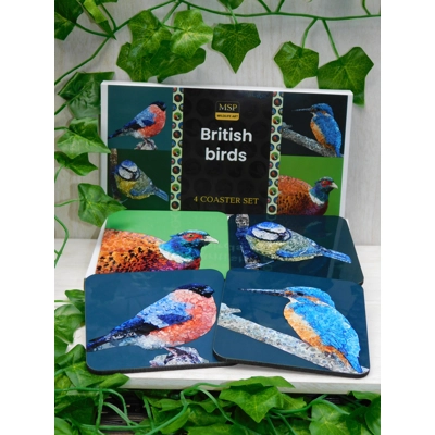 British birds coaster set