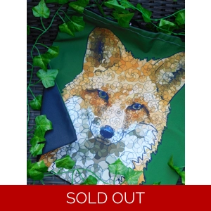 Green fox tote bag