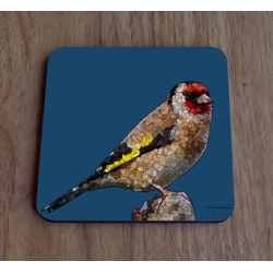 Goldfinch single coaster