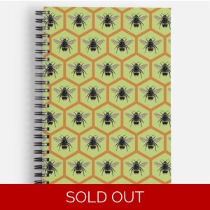 Bee notebook, honeycomb