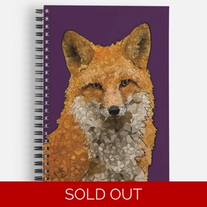 Purple fox notebook