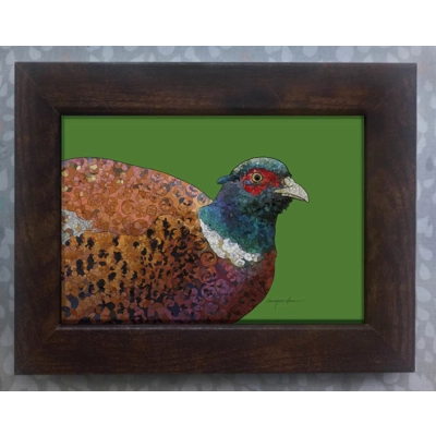 Pheasant framed print 7x5