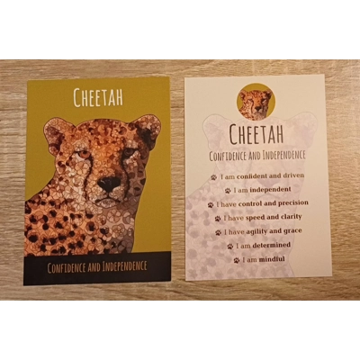 Cheetah Affirmation Card