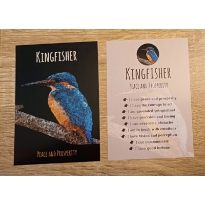 Kingfisher Affirmation Card