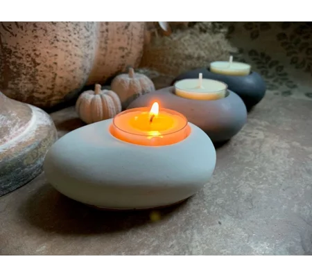 Pebble Tea Light Holder
