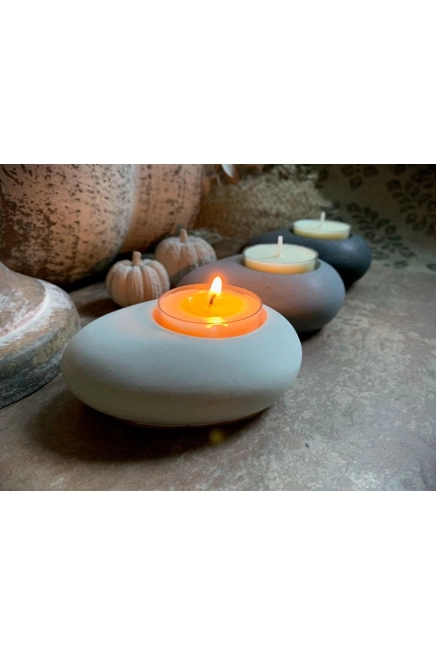 Pebble Tea Light Holder