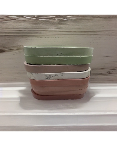 Small Oval Concrete Tray