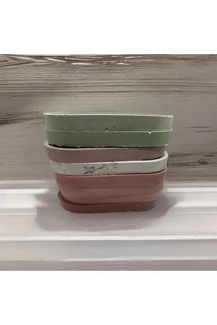 Small Oval Concrete Tray