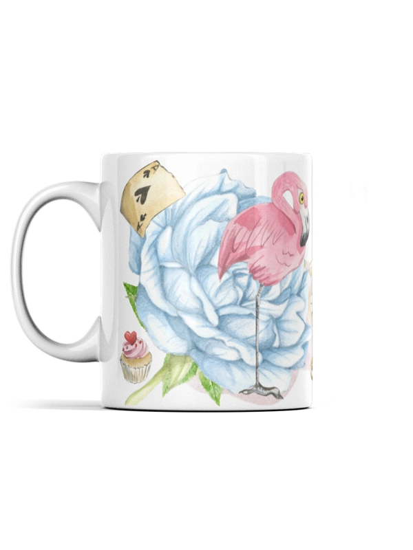 ALICE IN WONDERLAND WATERCOLOUR MUG