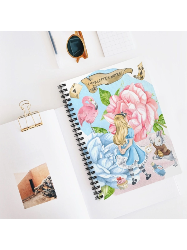 A5 ALICE IN WONDERLAND PERSONALISED NOTEBOOK