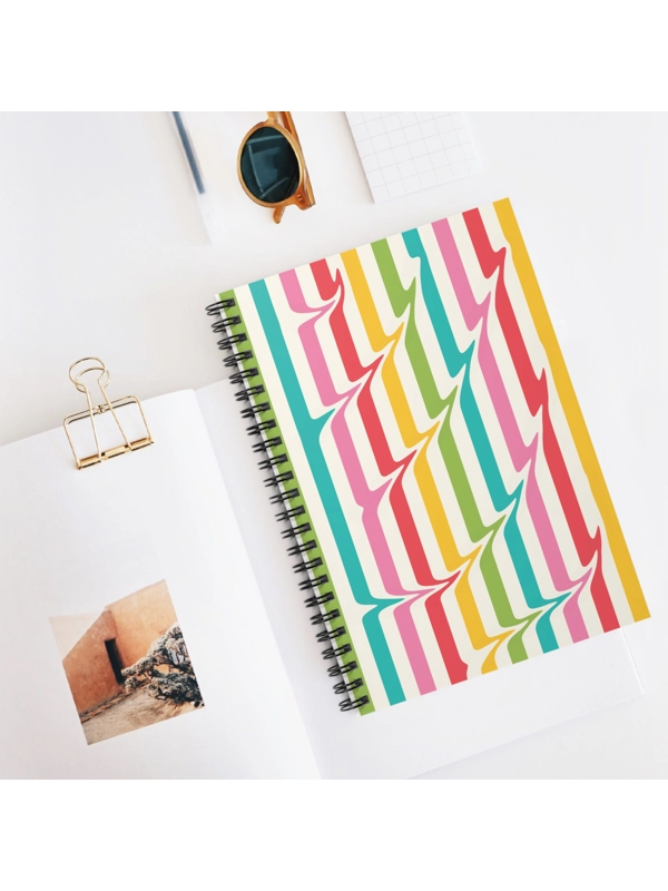 A5 ALTERED STRIPES NOTEBOOK