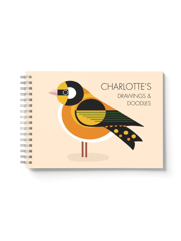 A5 PERSONALISED BIRDIE SKETCHBOOK