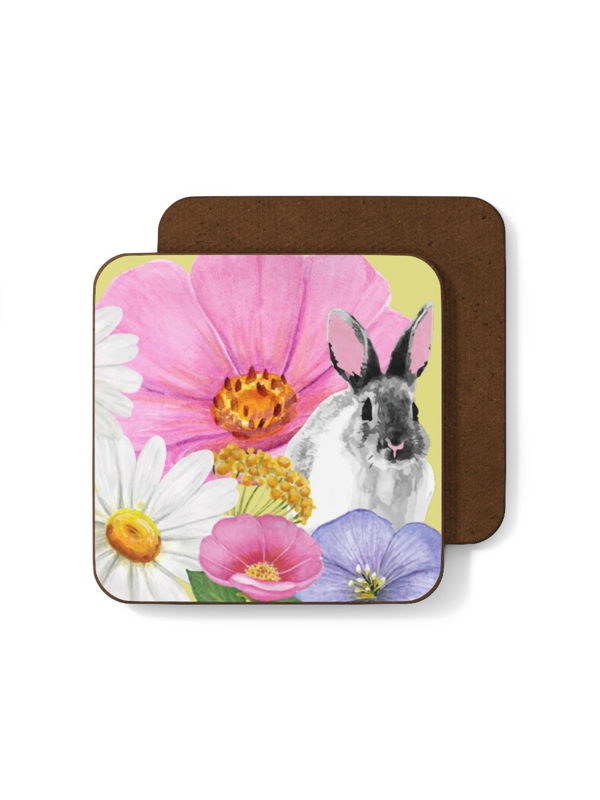 FLORAL BUNNY COASTER