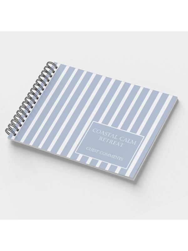 A4 HOLIDAY HOME PERSONALISED GUEST BOOK