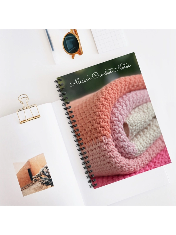 A5 PERSONALISED CROCHET NOTEBOOK