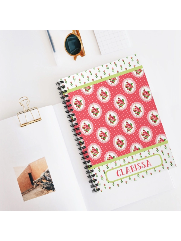 A5 DITSY PRINT PERSONALISED NOTEBOOK