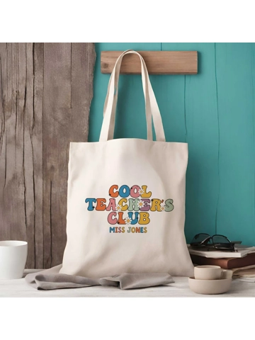Personalised Teacher Tote Bag - Cool Teacher Club