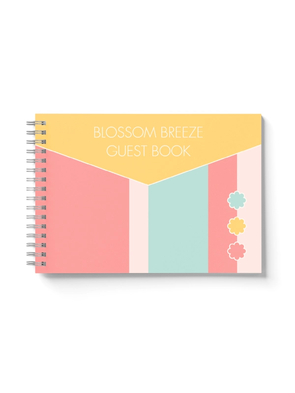 A5  STRIPED ENVELOPE GUEST BOOK