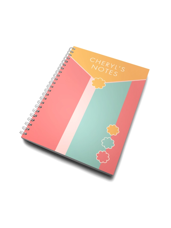 A5  ANY NAME AND TITLE STRIPED ENVELOPE STYLE NOTEBOOK