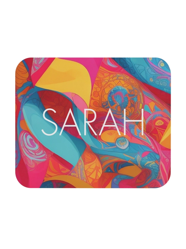 PERSONALISED ABSTRACT FESTIVAL MOUSE MAT