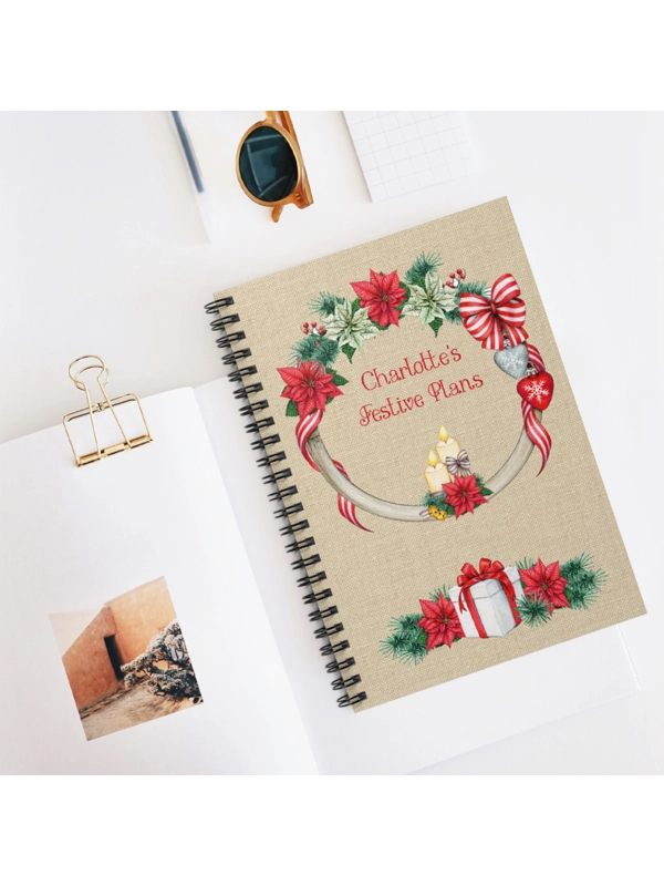 A5 OPTIONAL PERSONALISED CHRISTMAS NOTEBOOK