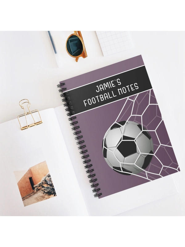 A5 FOOTBALL PERSONALISED NOTEBOOK