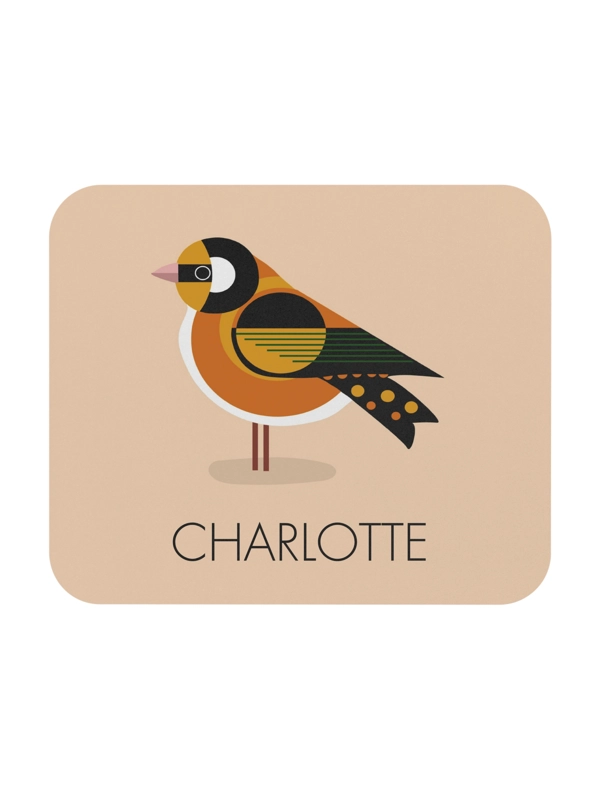 PERSONALISED BIRD MOUSE MAT