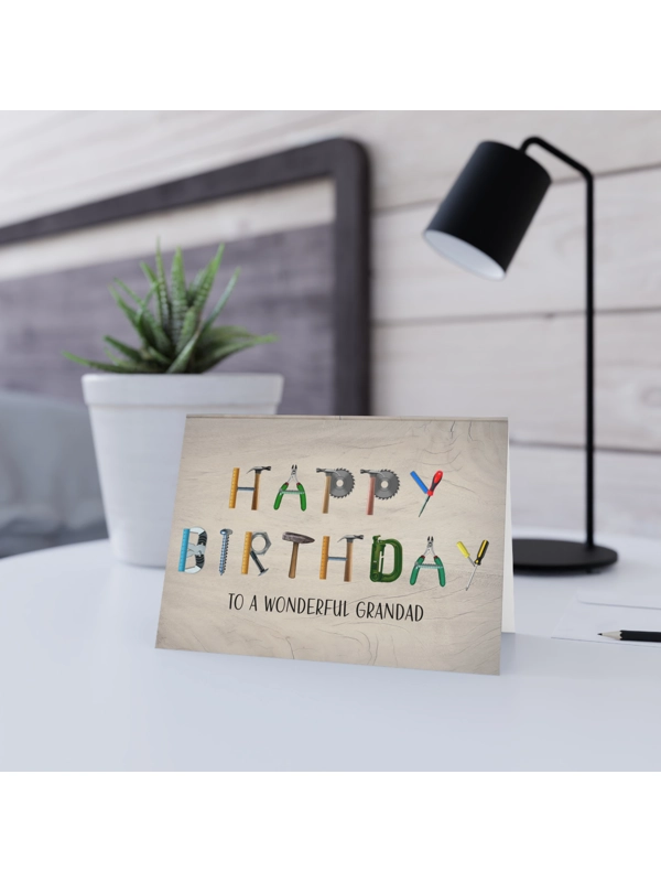 A5 BIRTHDAY CARD FOR MALE RELATION - Handyman