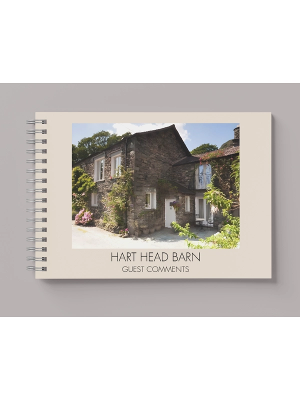 A5 PERSONALISED PHOTO GUEST BOOK FOR HOLIDAY RENTALS