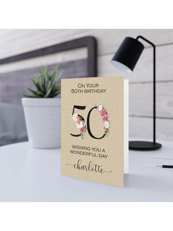 A5 BIRTHDAY MILESTONE PERSONALISED CARD  - Milestone Memories