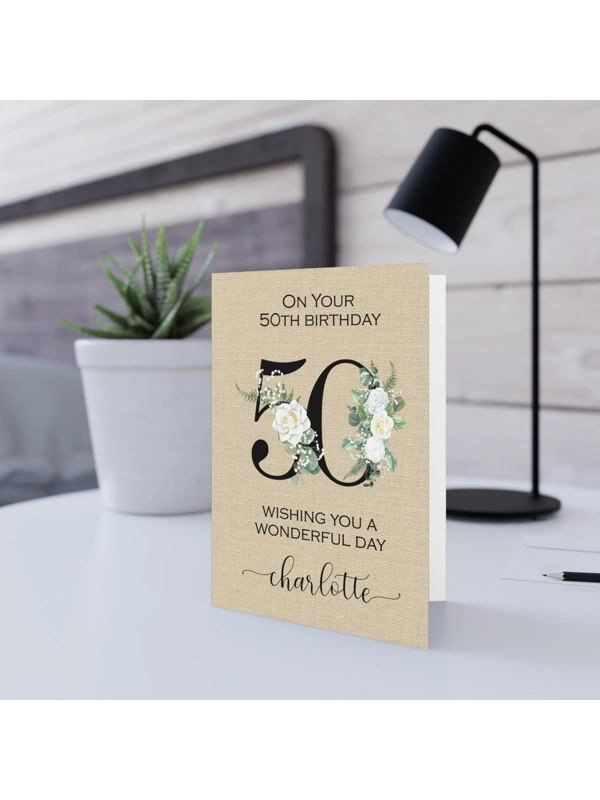 A5 BIRTHDAY MILESTONE PERSONALISED CARD  - Milestone Memories